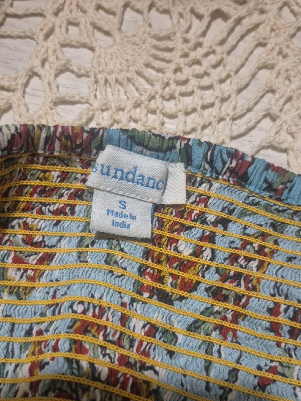 Sundance Floral Tiered Maxi Dress in Orange and Blue - Picture 14 of 14